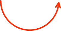 Orange Curved Arrow